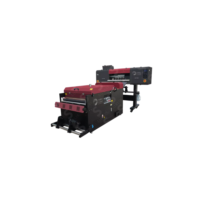 Sistema de Impresión DTF 704i Color Make High Speed; Impresora DTF 4 Cabezales Epson i3200  (Incluye: Impresora, Horno, Tintas, 
