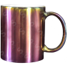 Taza de cerámica 11oz. Metálica Tornasol