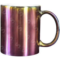Taza de cerámica 11oz. Metálica Tornasol