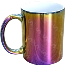 Taza de cerámica 11oz. Metálica Tornasol