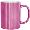 Taza de cerámica 11oz. Metálica Rosa