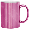 Taza de cerámica 11oz. Metálica Rosa