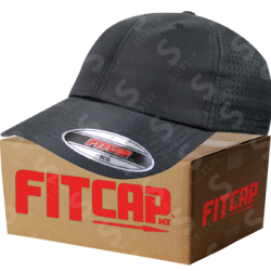 Gorra FitCap Adulto Modelo Beta No 030 Color Negro Caja de 6 pzas)