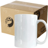 Taza de cerámica 15oz Blanca Grado AA (Caja de 36) Color Make