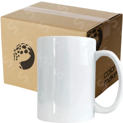 Taza de cerámica 15oz Blanca Grado AA (Caja de 36) Color Make