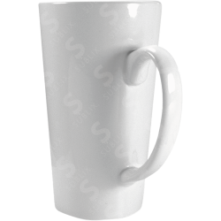 Taza de cerámica 17oz Blanca Cónica (Caja de 24) Color Make