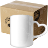 Taza de cerámica 11oz Blanca Con asa de corazón (Caja de 36) Color Make